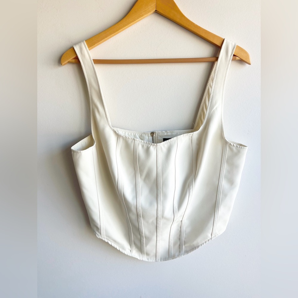 Sincerely Jules Cream Corset Crop Top